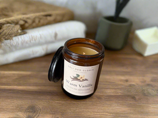 Warm Vanilla Beeswax Candle | Plant Extract Infused