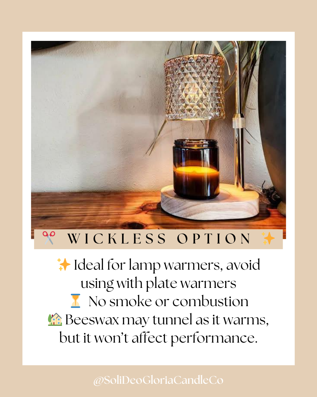 Sugar & Spice Beeswax Candle | Cozy Holiday Cookie Scent | Organic Essential Oil & Extract Infused