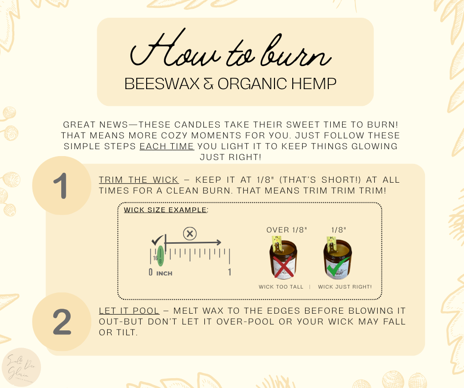 Coastal Breeze Beeswax Candle | Fresh, Bright, Organic Essential Oil Infused