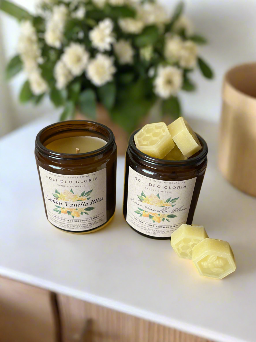 Lemon Vanilla Bliss | Extract & Essential Oil Infused | Candles & Melts