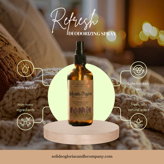 Lemon Drop Scented | Refresh Linen & Room Spray (Organic & Natural Options)