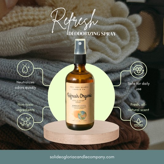 Kindled Earth | Refresh Organic Linen & Room Spray