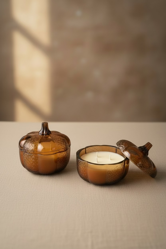 Heirloom Pumpkin Vessel Limited Release | Pumpkin Spice - Pie & Latte - Soli Deo Gloria Candle Company