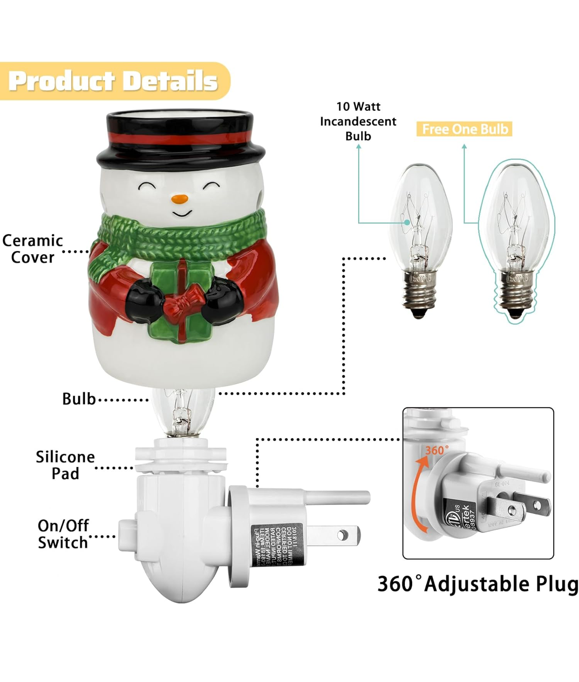 Snowman Warmer & Peppermint Latte Wax Melts | Limited Bundle