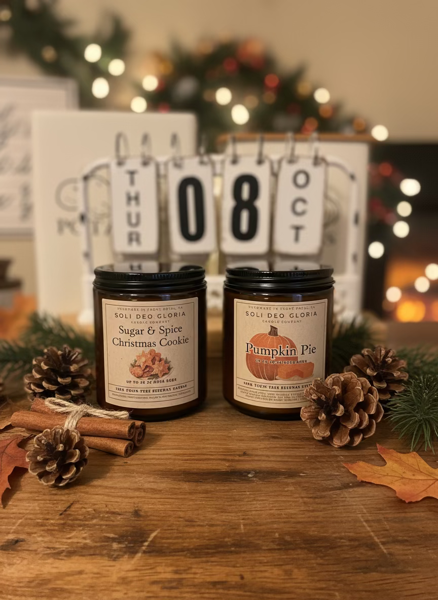 *New* Season of Light Bundle – 4 Pack (Pumpkin Pie, Peppermint Latte, Sugar & Spice Cookie, Bright Citrus)