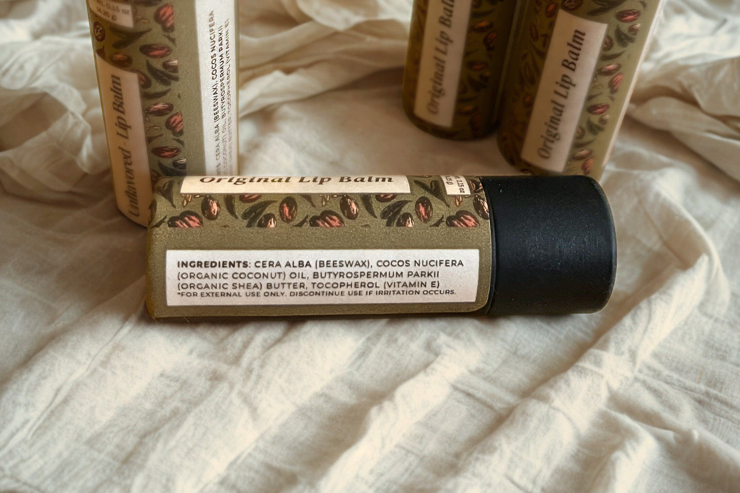 Original Lip Balm | Toxin-Free Hydrating Lip Care with Organic Coconut Oil & Shea Butter