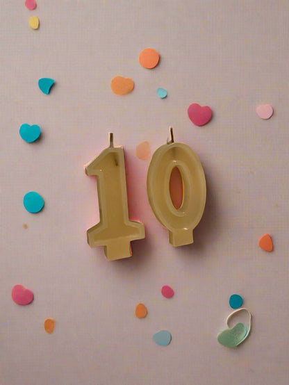 Beeswax Birthday Number Candles