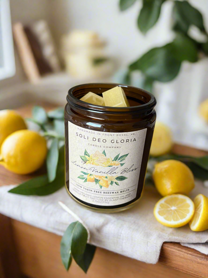 Lemon Vanilla Bliss | Extract & Essential Oil Infused | Candles & Melts