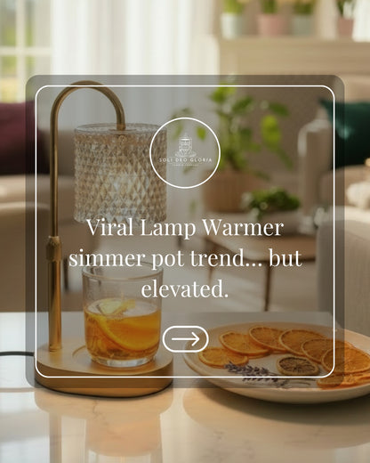 Sunlit Bloom | Organic Simmer Pot Blend for Soli Deo Gloria Lamp Warmer & Jar (Sold Separately)