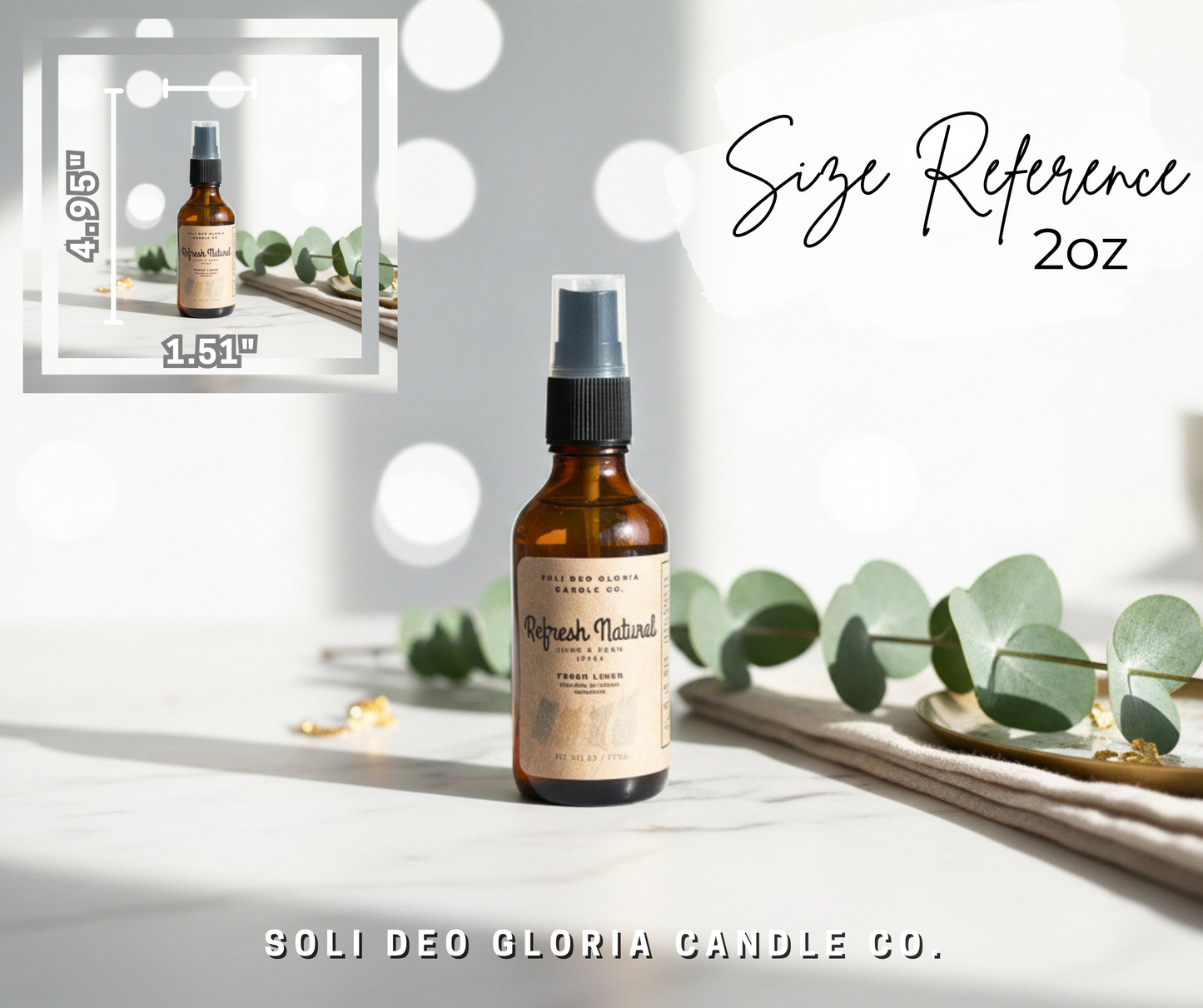 Fresh Linen Gift Bundle – Natural, Candle, Linen & Room Spray, & Car Diffuser - All 100% Toxin-Free - Mothers Day