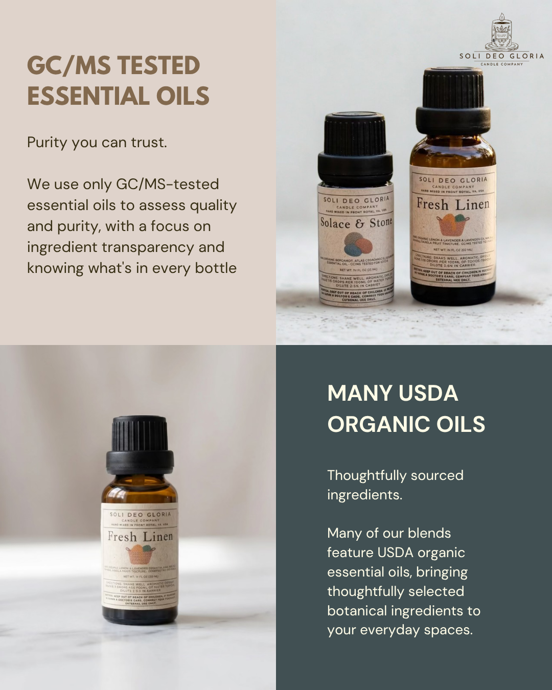 Soli Deo Gloria Essential Oil Diffuser Blends