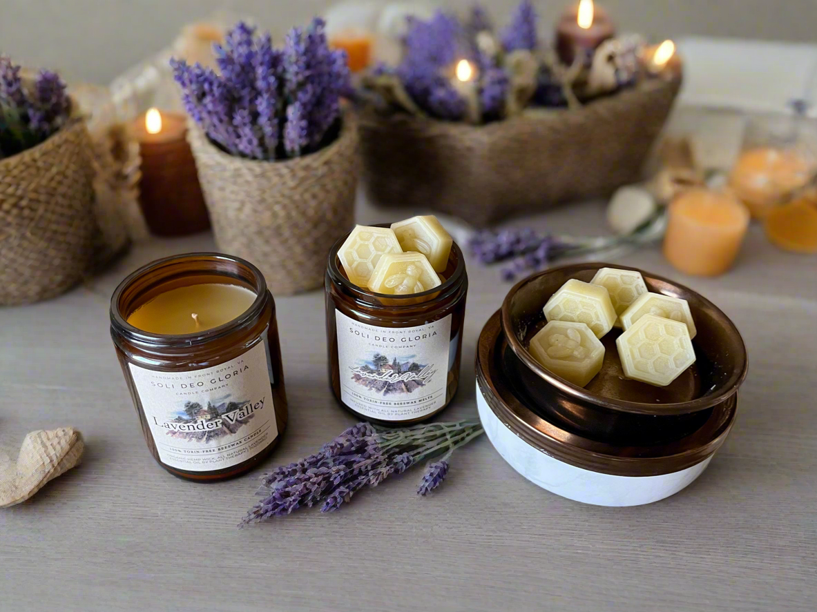 Lavender Valley | Organic Essential Oil Infused | Candles & Melts