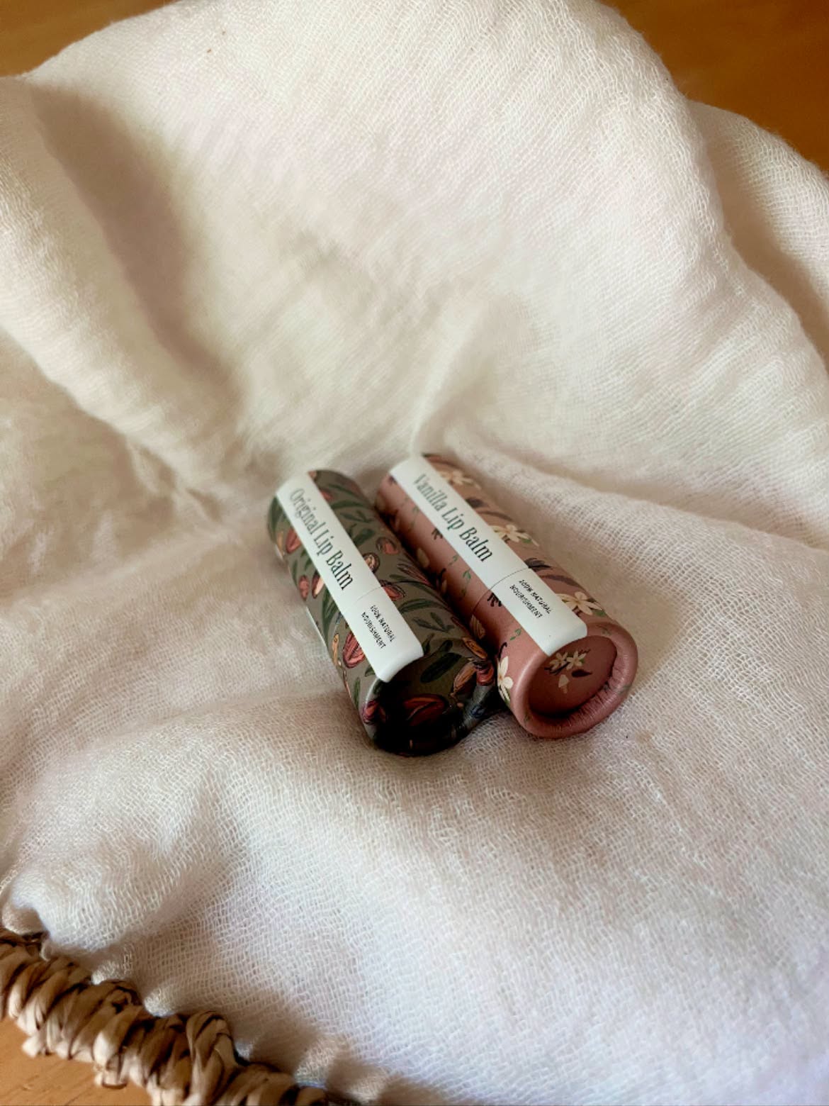 Lip Balm – Vanilla & Original | Hydrating Natural Lip Care with Toxin-Free & Organic Ingredients