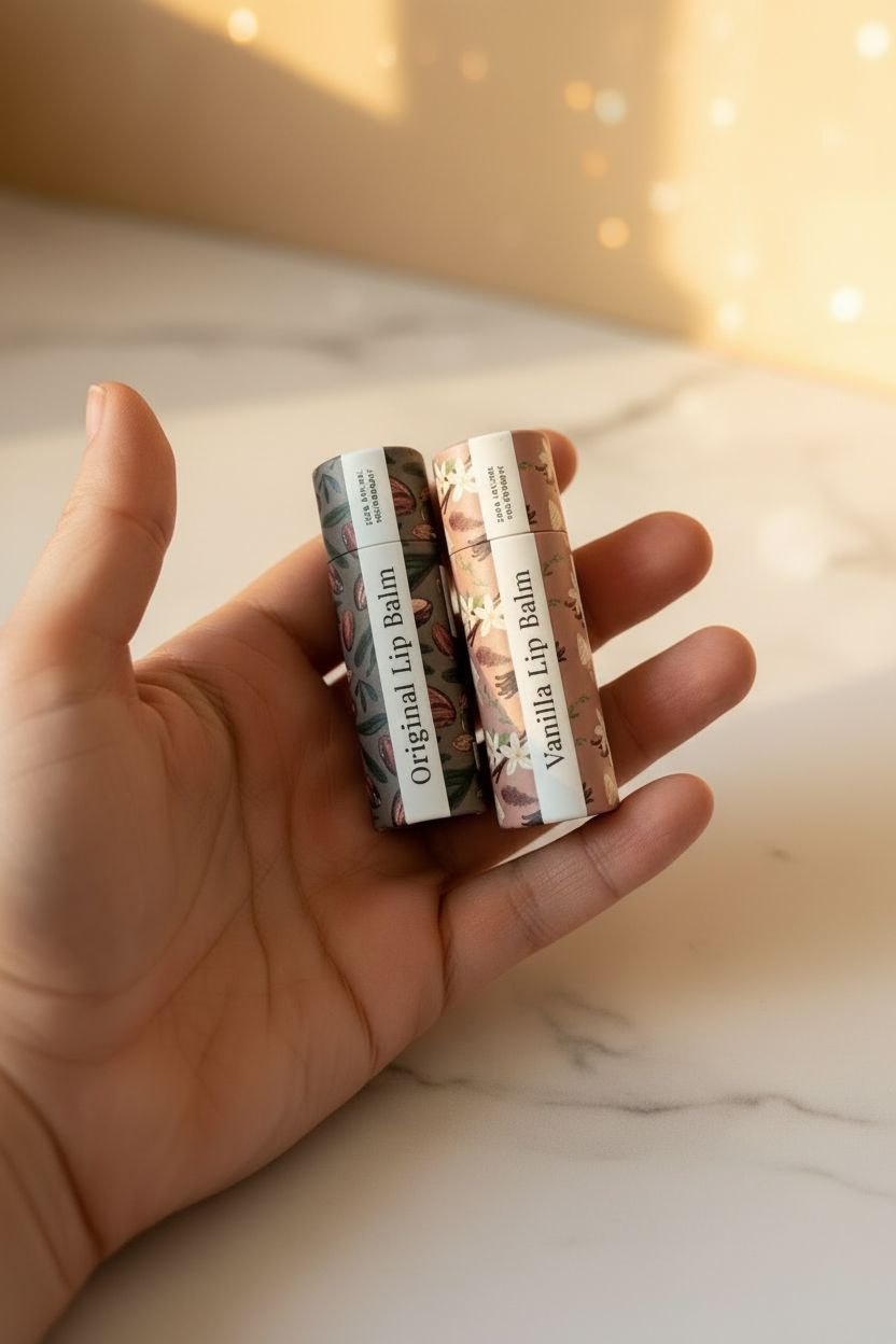 Lip Balm – Vanilla & Original | Hydrating Natural Lip Care with Toxin-Free & Organic Ingredients - Soli Deo Gloria Candle Company