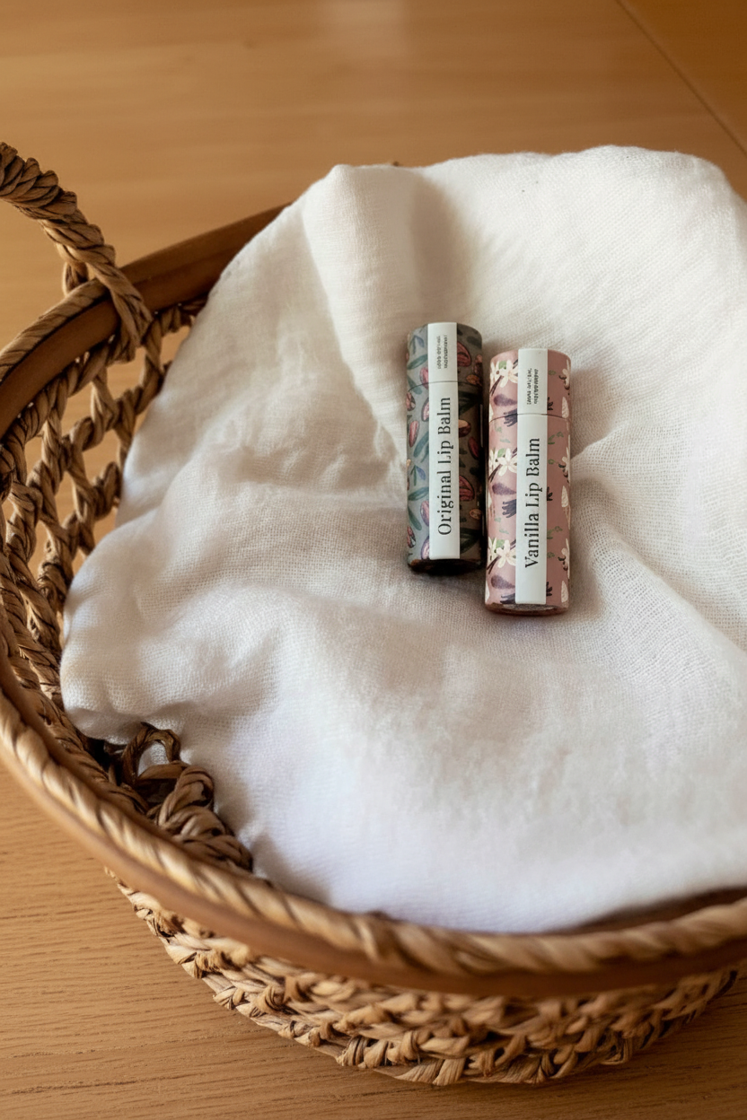 Lip Balm – Vanilla & Original | Hydrating Natural Lip Care with Toxin-Free & Organic Ingredients - Soli Deo Gloria Candle Company