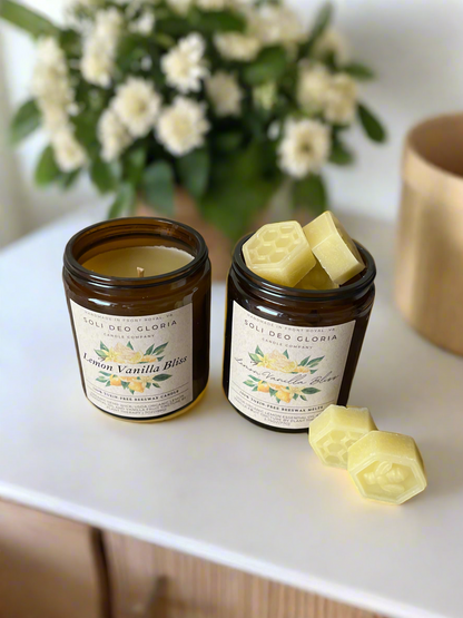 Lemon Vanilla Bliss | Extract & Essential Oil Infused | Candles & Melts