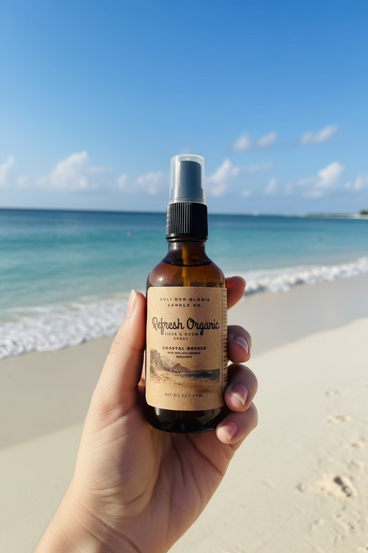 Coastal Breeze Scented | Refresh Organic Linen & Room Spray (Travel & Full Size)