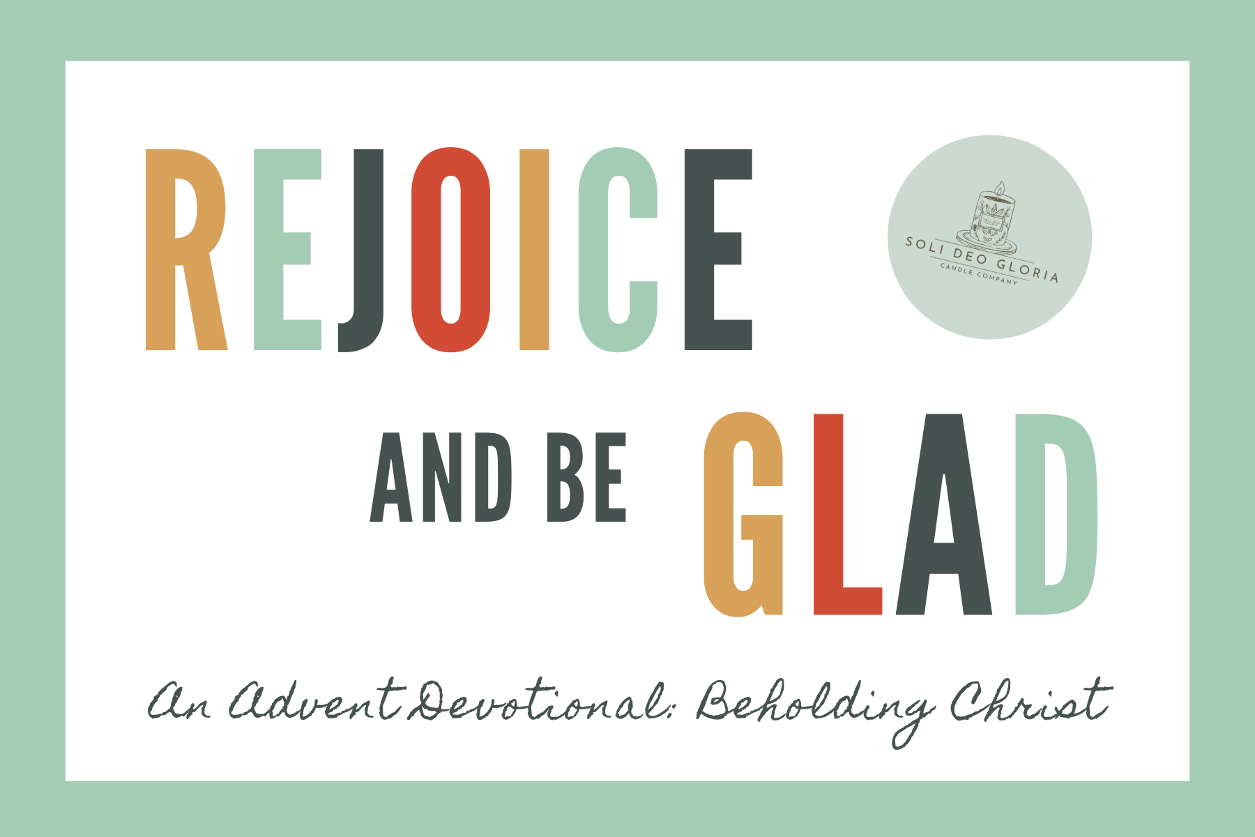 Soli Deo Gloria Candle Company