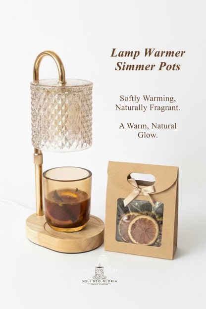 Sunlit Bloom | Organic Simmer Pot Blend for Soli Deo Gloria Lamp Warmer & Jar (Sold Separately)