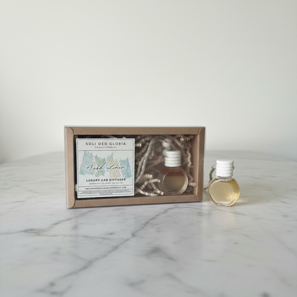 Fresh Linen Scented | 100% Natural Car Diffuser