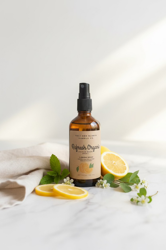 Lemon Drop Scented | Refresh Linen & Room Spray (Organic & Natural Options)