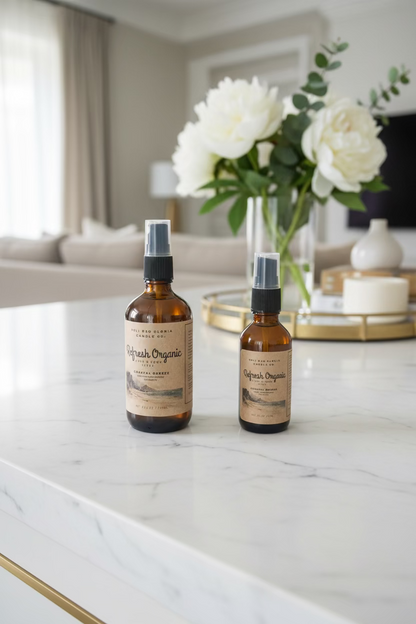 Coastal Breeze Scented | Refresh Organic Linen & Room Spray (Travel & Full Size) - Soli Deo Gloria Candle Company