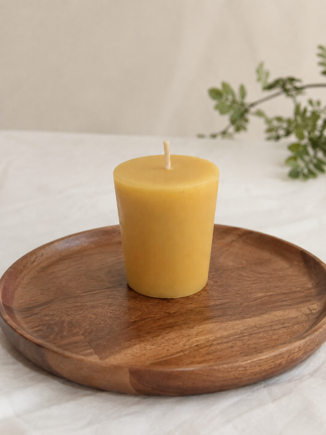 Pure Beeswax Votive Candle