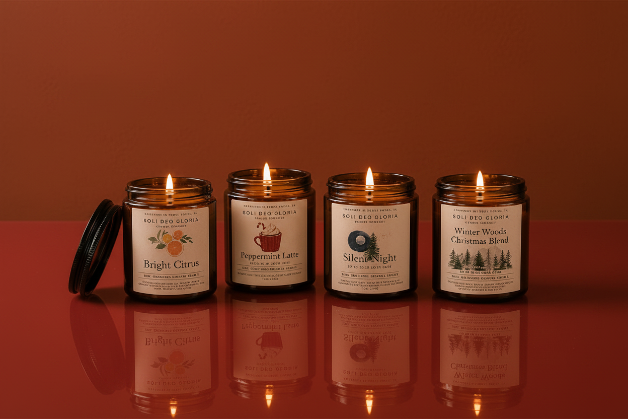 Cozy Season Favorites Beeswax Candle Bundle | 4 Pack - Soli Deo Gloria Candle Company