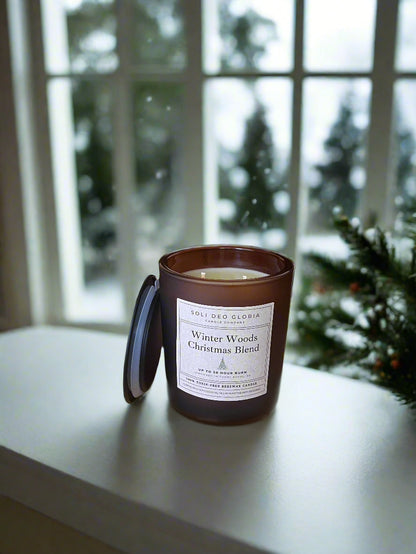 Winter Gift Set | 3 Pack + Wick Trimmer + Electric Lighter | Winter Woods, Christmas Cookie, Frank & Myrrh
