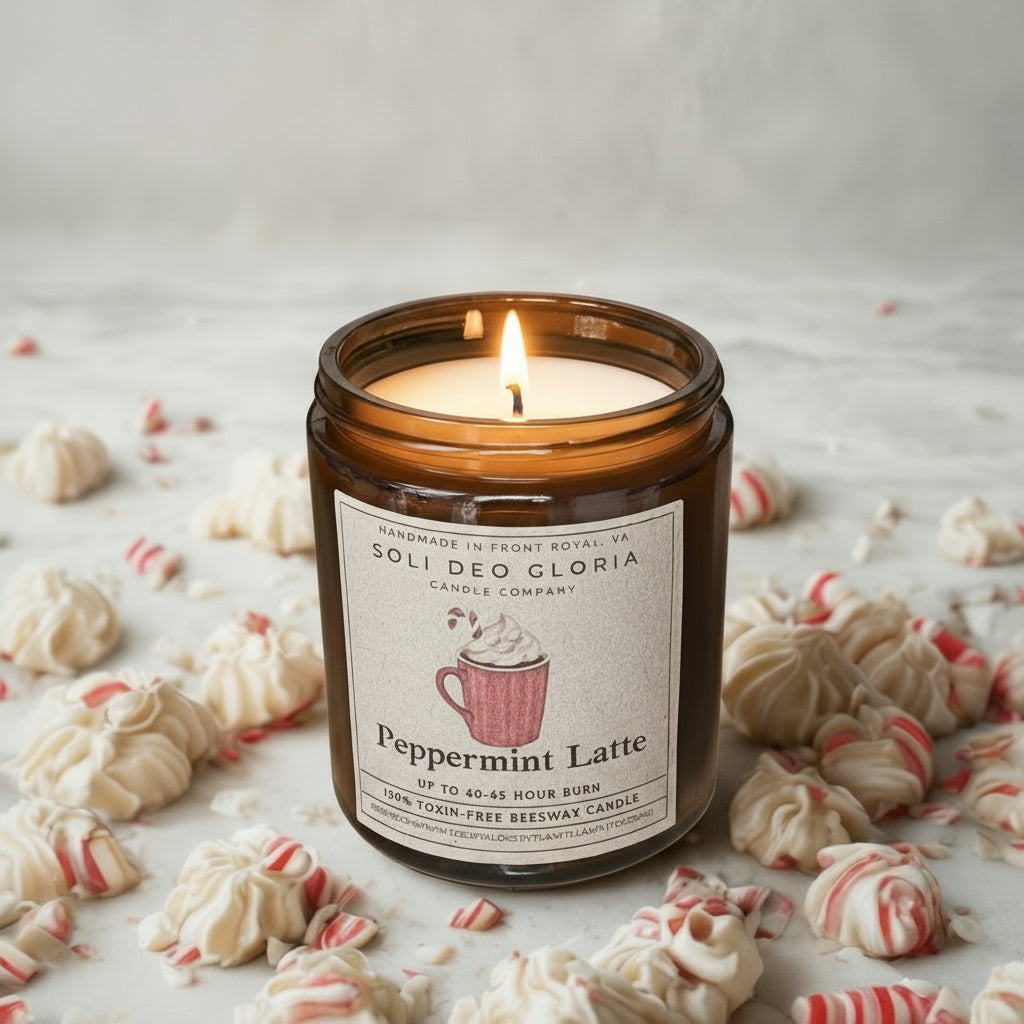 Peppermint Latte | Organic Essential Oil & Extract Infused - Soli Deo Gloria Candle Company
