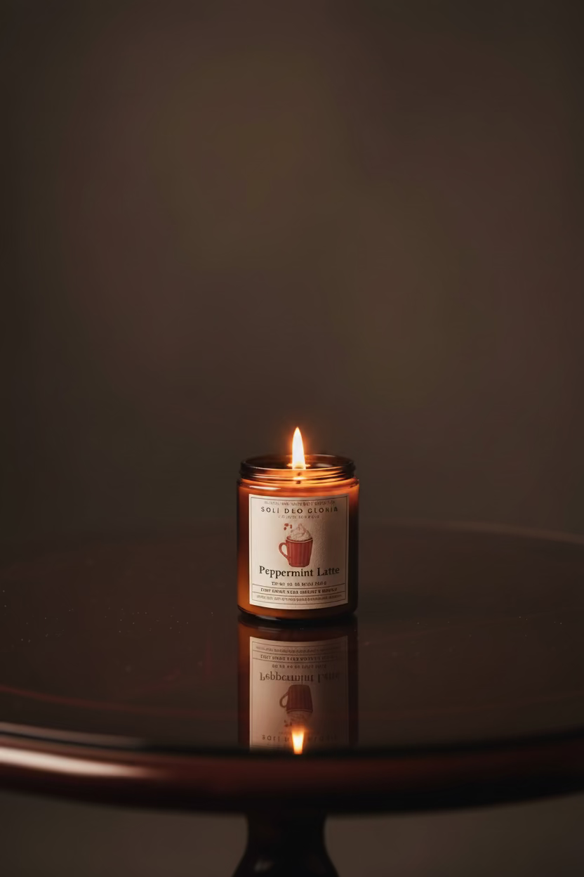 Peppermint Latte | Organic Essential Oil & Extract Infused - Soli Deo Gloria Candle Company