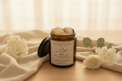 Honeysuckle Beeswax Wax Melts & Lamp Warmer Starter Bundle | Non-Toxic Home Fragrance | Limited Supply