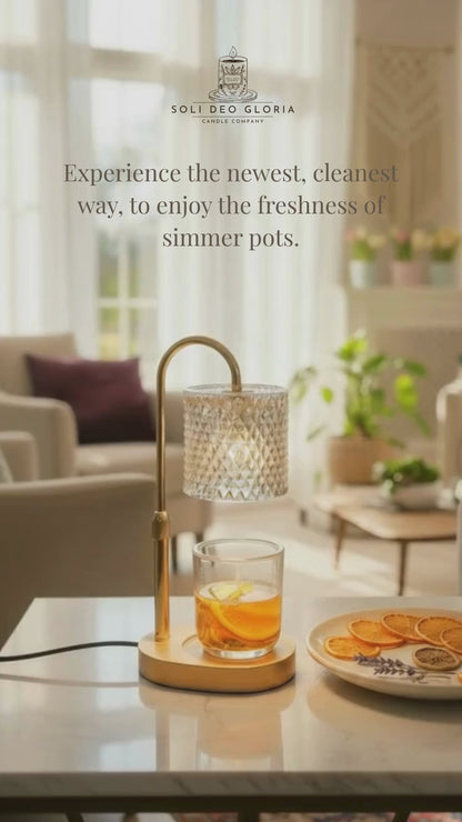 Sunlit Bloom | Organic Simmer Pot Blend for Soli Deo Gloria Lamp Warmer & Jar (Sold Separately)